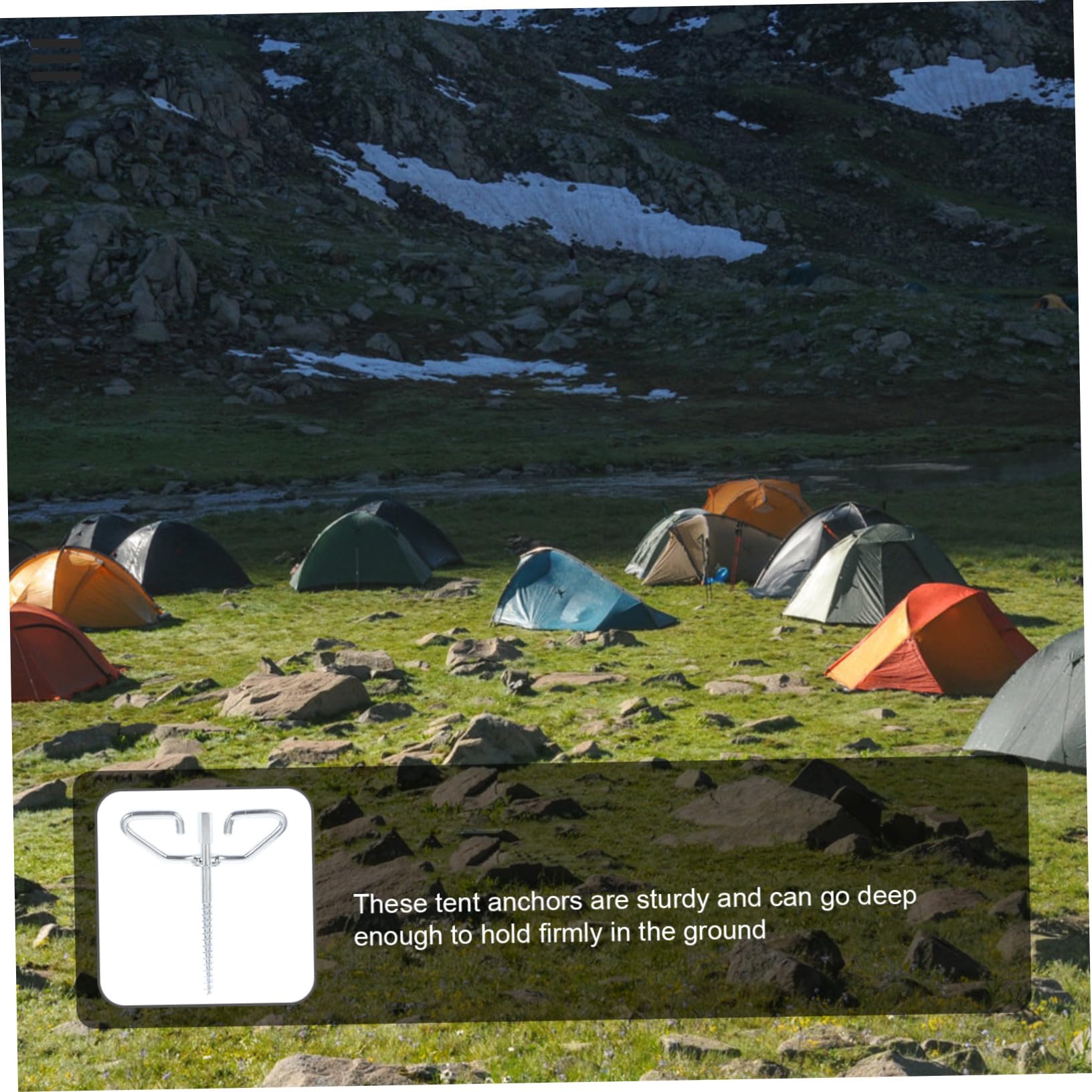 HAKIDZEL portable tent anchors fit in compact kit