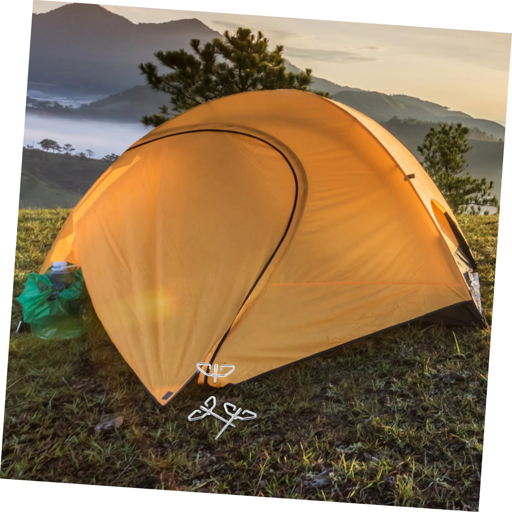 HAKIDZEL wide ground connection for stable tent anchors