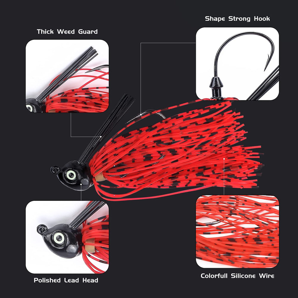 Realistic 3D eyes on fishing jig head