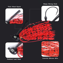 Realistic 3D eyes on fishing jig head