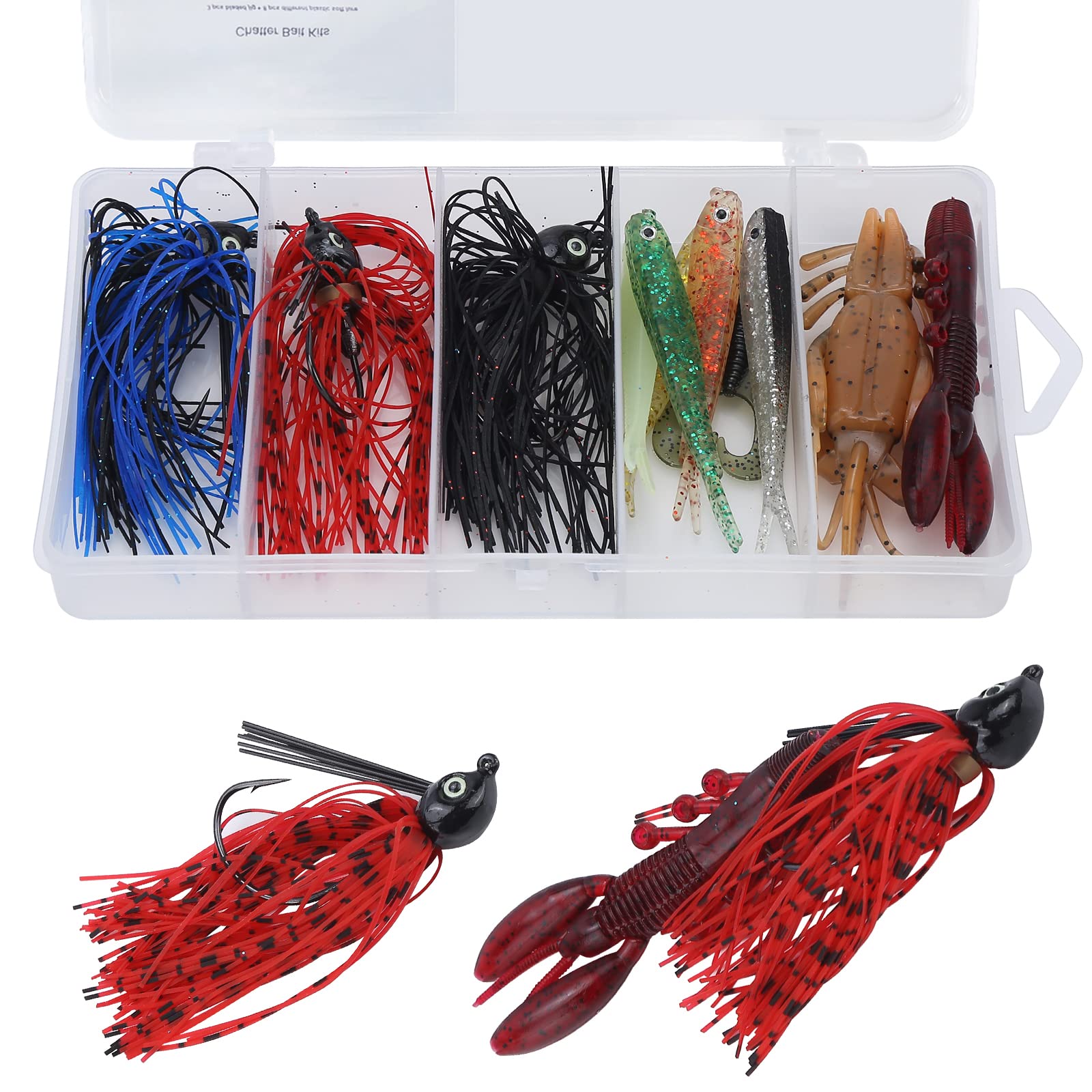 HAKKALA fish shaped jig head 14 g in muddy water