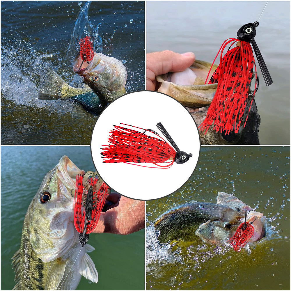 All in one jig kit for bass fishing in muddy water