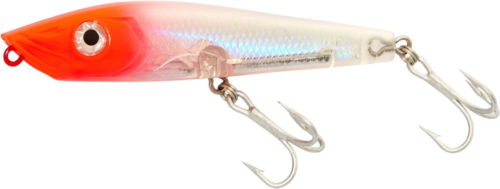 Halco C-Gar Topwater Stickbait shows lively topwater action to entice aggressive strikes.