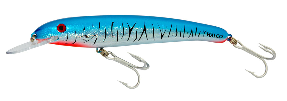 Halco Laser Pro 190DD lure in action for pelagic trolling at optimal speed