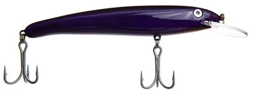 Halco Laser Pro 190XDD Purple-Black front view, ideal for bluewater trolling.