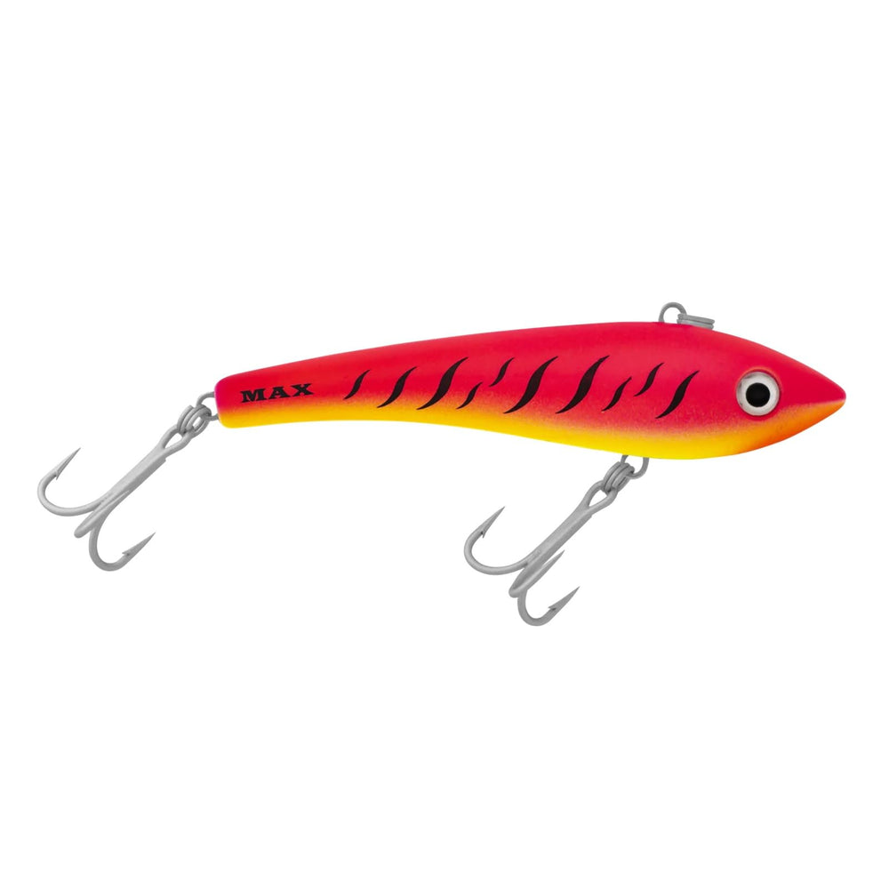 Halco MAX110 R1 pink lipless lure, front view, ideal for casting and trolling.