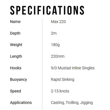 Halco Max220-R1 pink fluoro bibless minnow, side view, highlighting streamlined profile for rough seas.