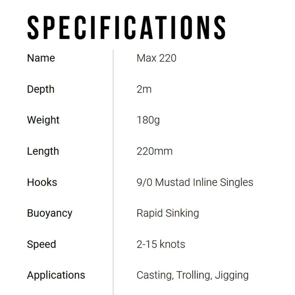 Halco Max220-R1 pink fluoro bibless minnow, side view, highlighting streamlined profile for rough seas.