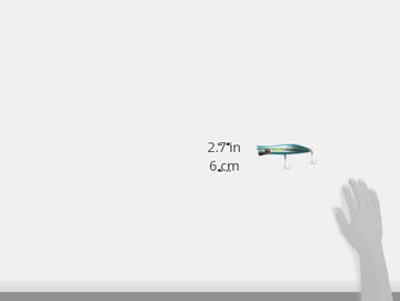 Halco Roosta Popper 135 side view, balanced for long casts