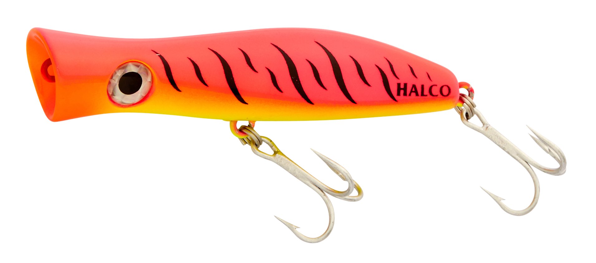 Halco Roosta Popper Pink 105mm in surface fishing to attract strikes.