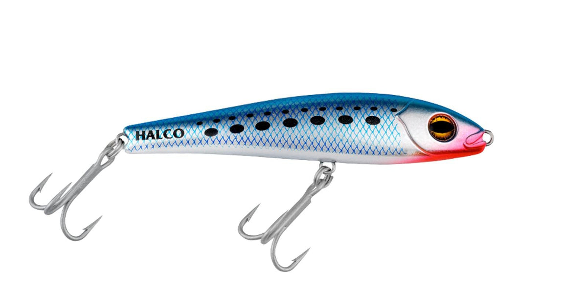 Halco Slidog 4in product shot highlights versatile casting lure for tuna, mackerel, snapper.