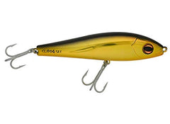 Halco Slidog 150 chrome-gold-black back lure for big-game trolling and casting