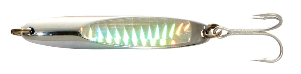 Halco TW30C Twisty Chrome Jig in coral finish, versatile for slow to fast retrieves.