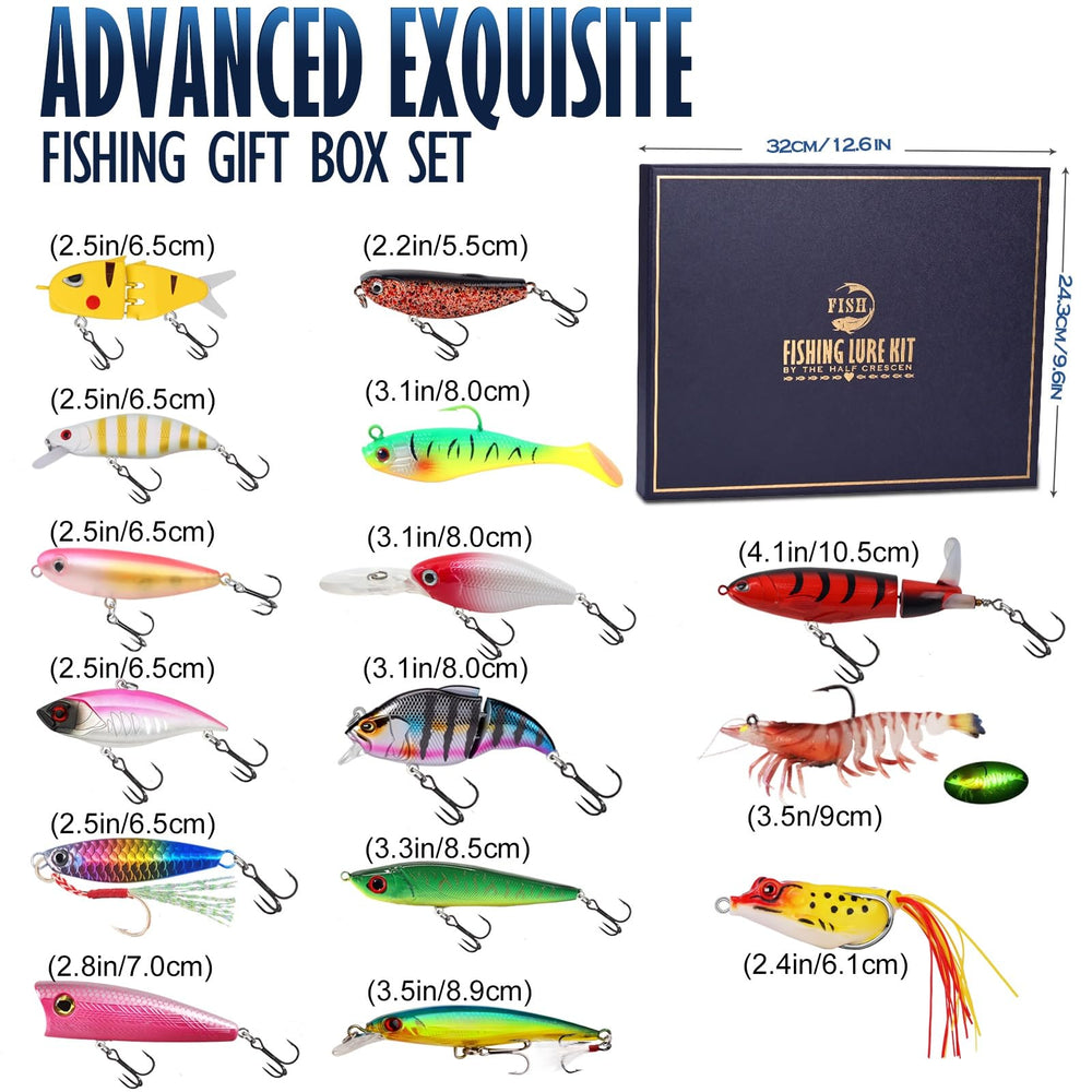 HALF CRESCEN beautifully crafted lures emphasize lifelike motion for more bites.