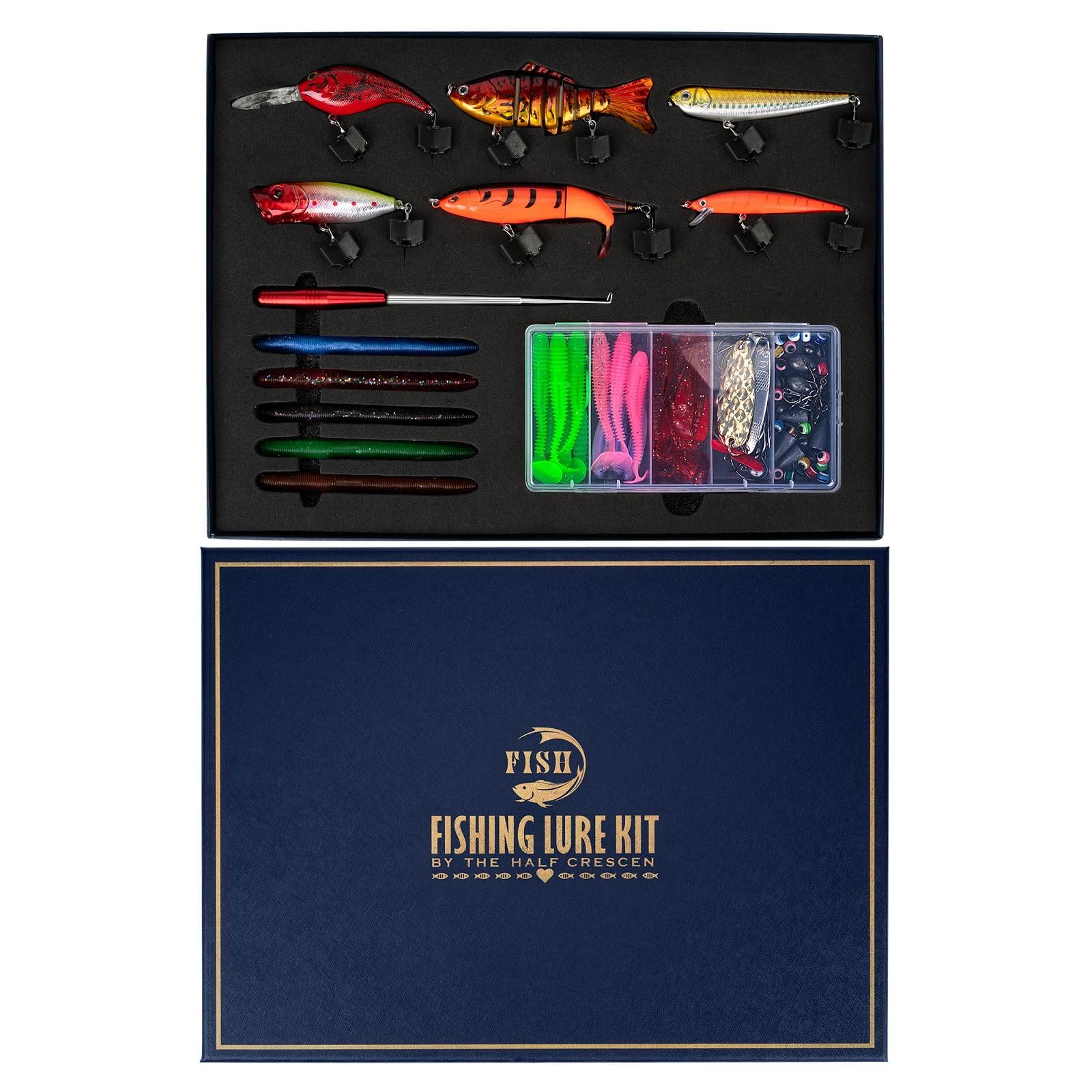 HALF CRESCEN fishing lures crankbaits attract bass and trout with vivid color