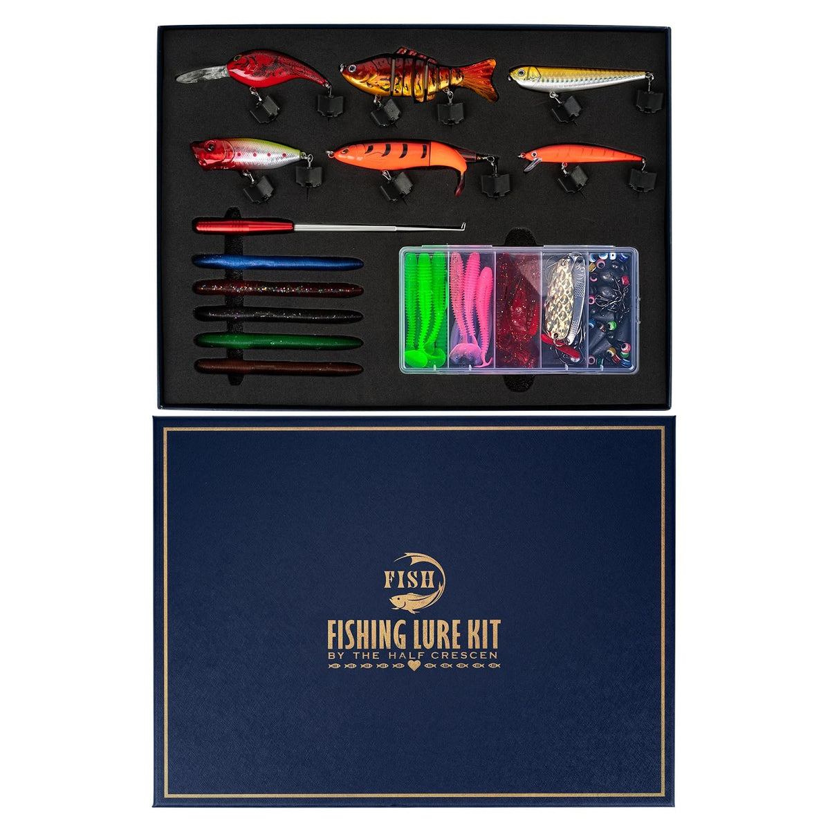HALF CRESCEN fishing lures crankbaits attract bass and trout with vivid color