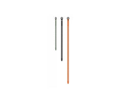 Half Rack QuickStraps strap securing climbing sticks to a backpack for easy carry