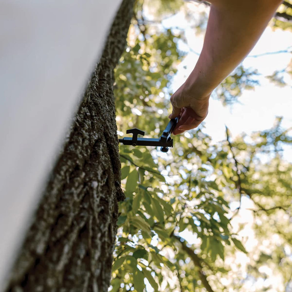 Half Rack screw-in bow holder installs securely for easy setup