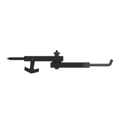 Half Rack Wing Treestand Bow Hanger 10-inch overview shows durable powder-coated steel.
