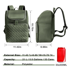 Halivita Cooler Backpack leak-proof liner demonstrates reliable temperature retention for meals and drinks.