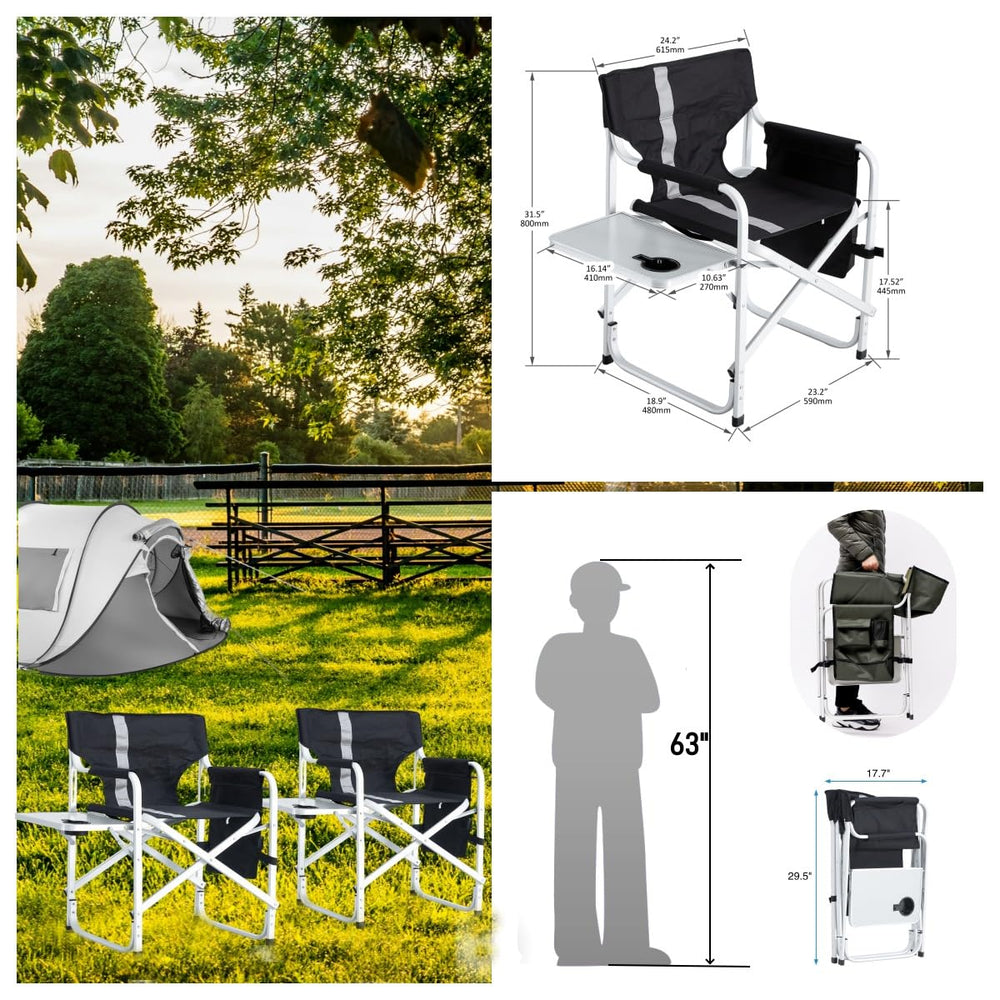 Hallohi chair includes a side storage bag for small gear and essentials.