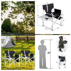 Hallohi chair includes a side storage bag for small gear and essentials.