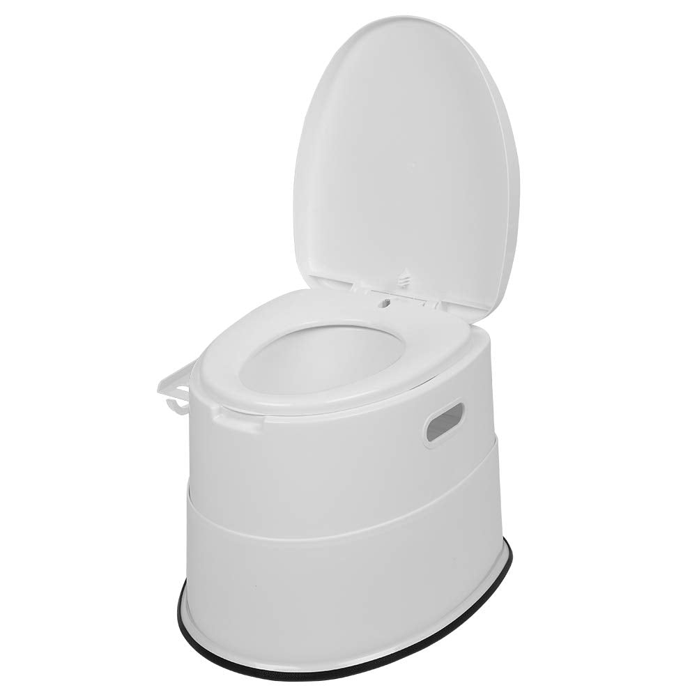 HALLOHII portable toilet has anti-slip base for stable placement.