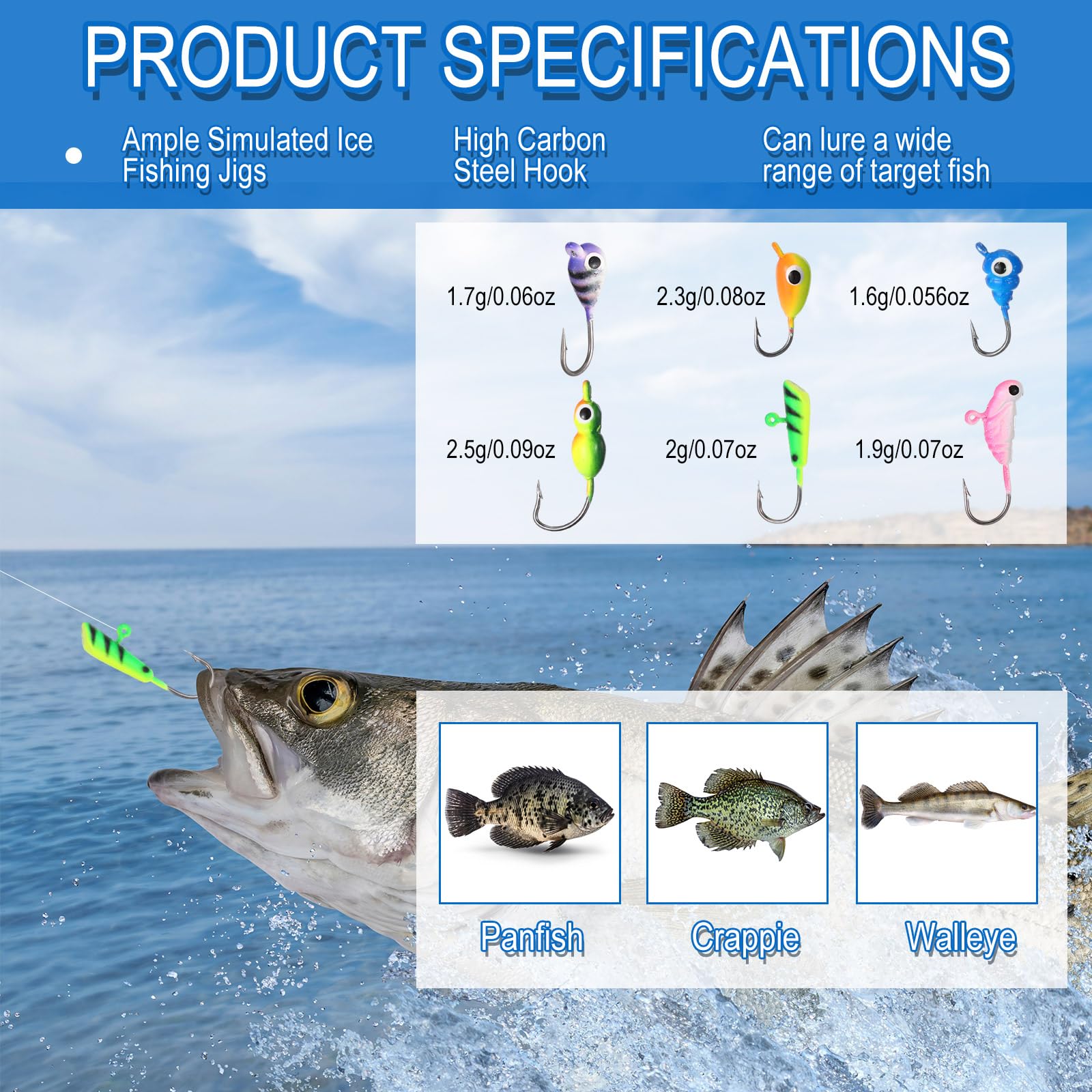 Halloscume luminous glow jig image emphasizing visibility in low light.