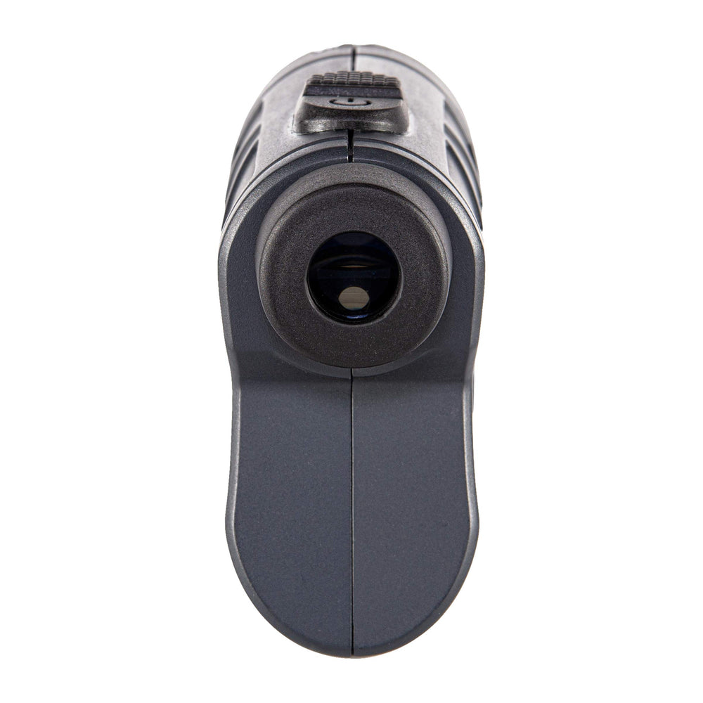 Halo Optics CL300 displays Angle Intelligence for slope-corrected distance calculations.