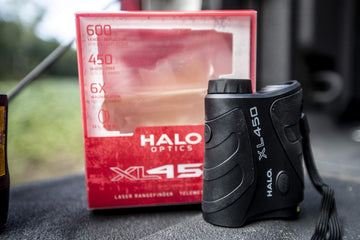 Halo Optics XL 450 rangefinder water-resistant body withstands outdoor conditions for reliable use.
