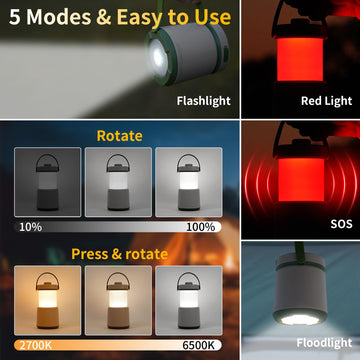 Halostorms lantern tent-light coverage ideal for reading and wider illumination.