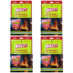 HALT! fire blanket folded in its compact pouch for quick access