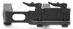 Hammers mount on flat-top Picatinny rail demonstrating compatibility with 30mm or 1-inch scopes