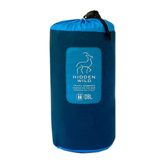 Hammocks Hidden Wild Double Travel folded with attached carry bag showing portability