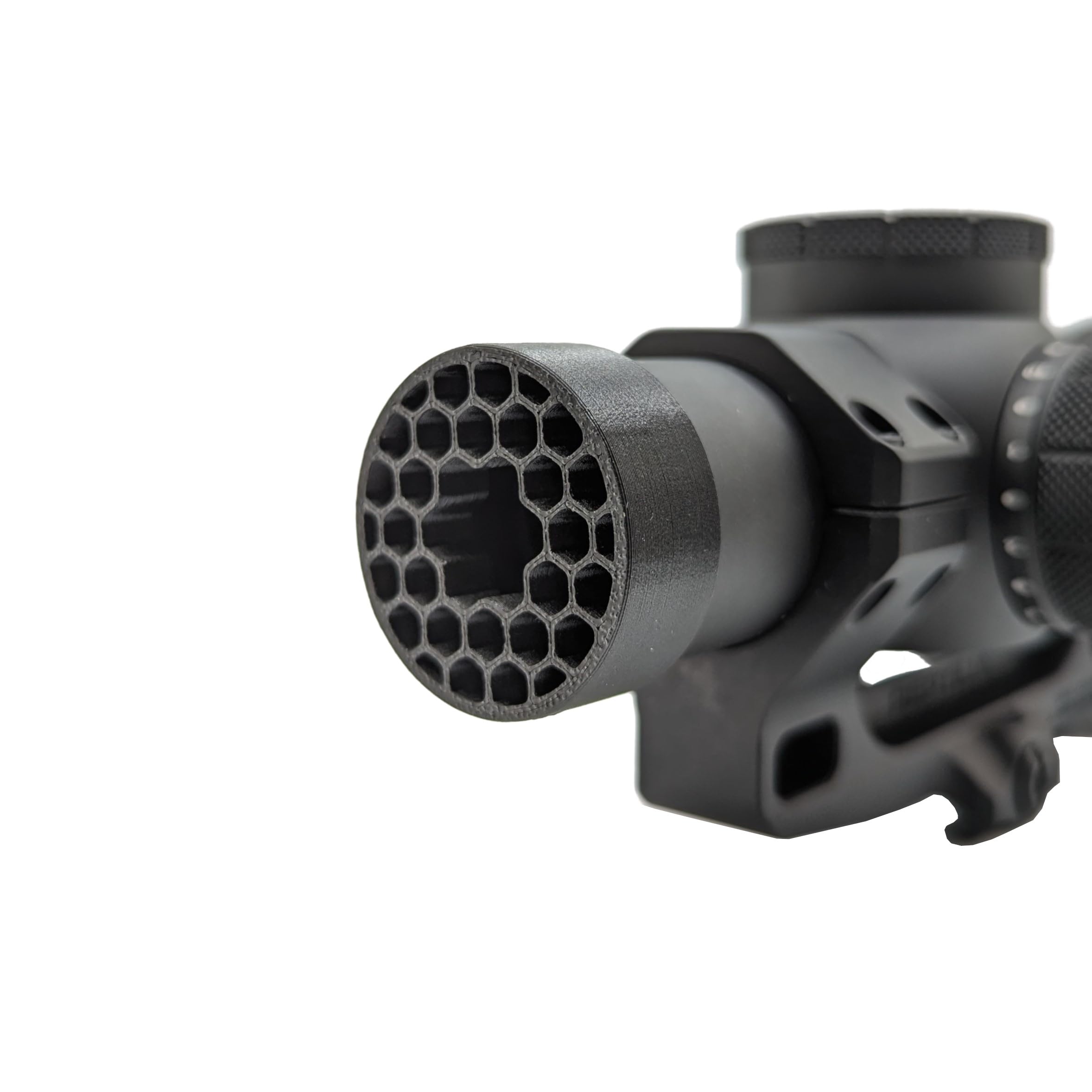 Hammy3DPrints installed killflash ARD reduces glare on the 30mm objective.
