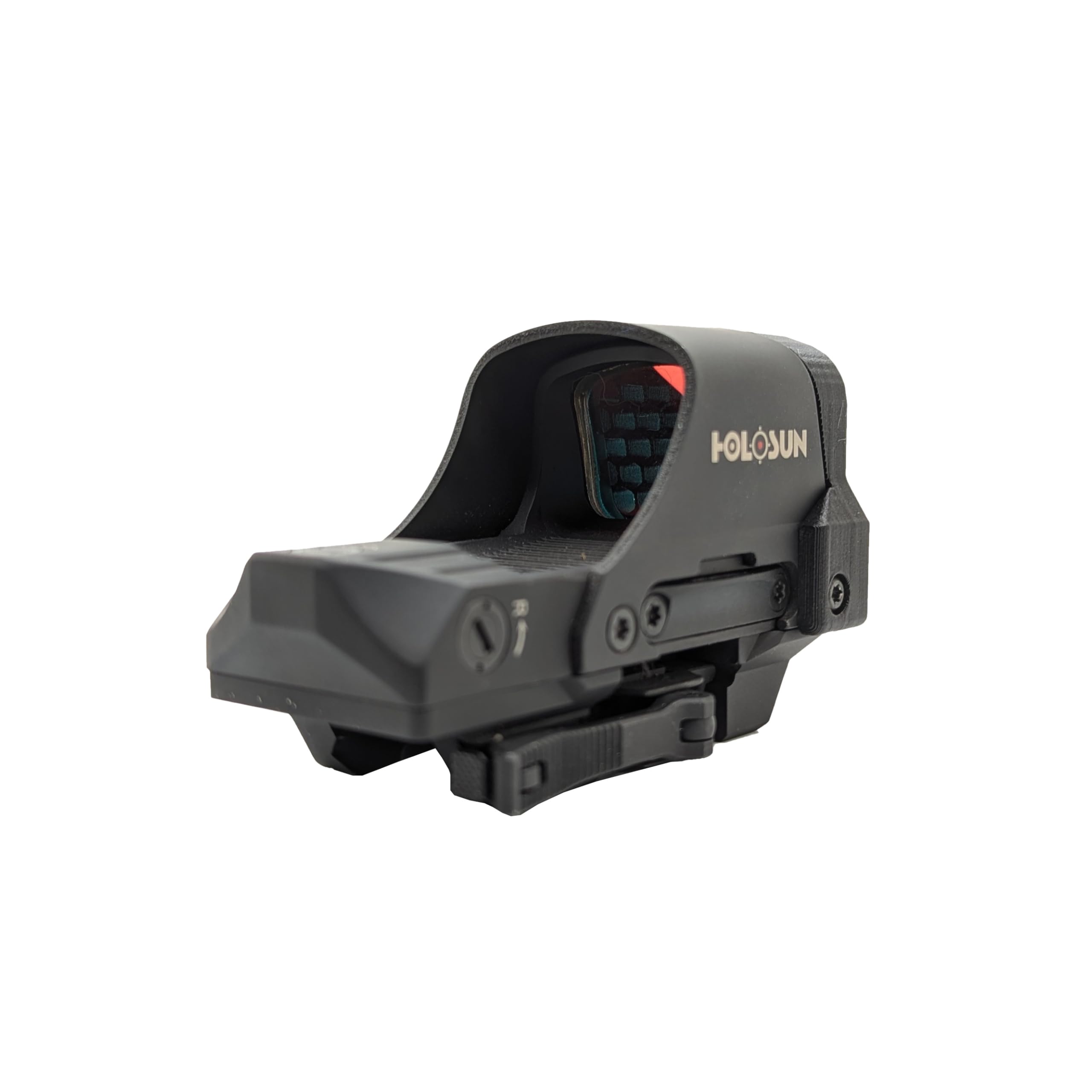 Hammy3DPrints glare reduction across the optic face for clearer sight.