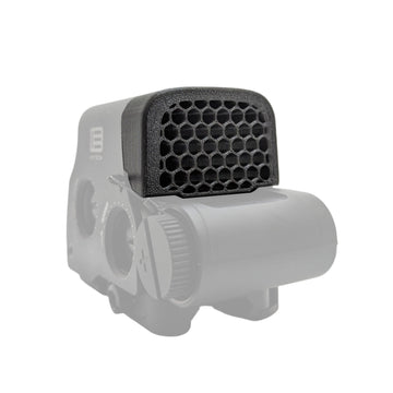 Hammy3DPrints Killflash Hex ARD end cap reduces glare on EOTech optics.