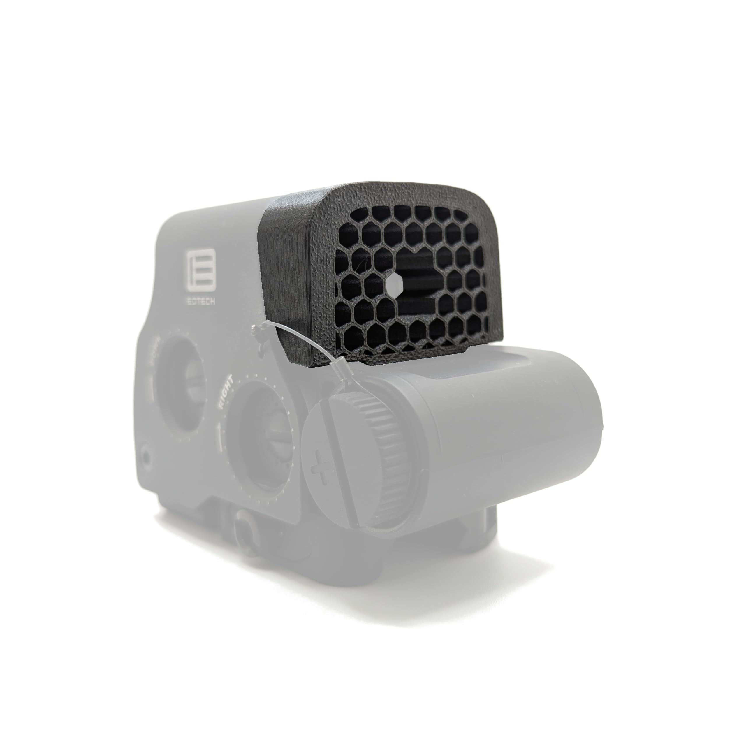 Hammy3DPrints open center killflash ARD on EOTech optic reduces glare for clearer aiming.