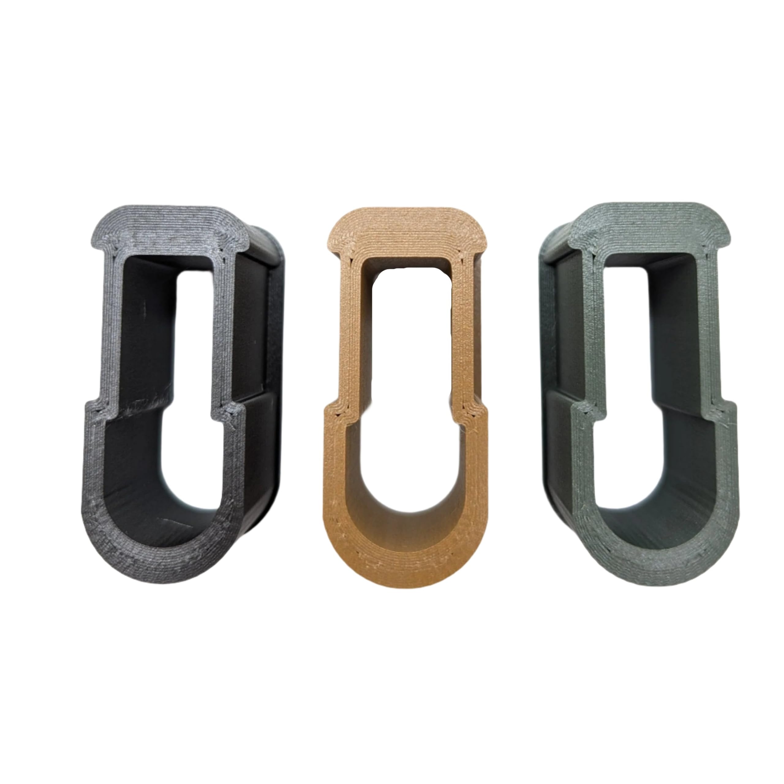 Hammy3DPrints SBA3 storage plug earth brown side view for reliable storage shape.