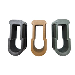 Hammy3DPrints SBA3 storage plug earth brown side view for reliable storage shape.