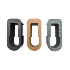 Hammy3DPrints SBA3 storage plug forest green side view preserves brace shape during storage.
