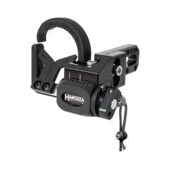 Hamskea Hybrid Hunter Pro close-up shows precision arrow rest for repeatable accuracy.