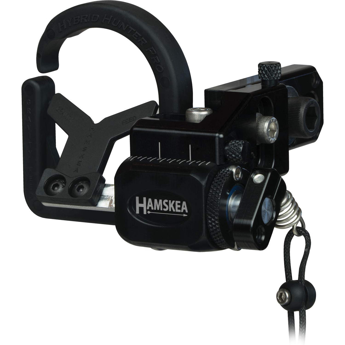 Hamskea Hybrid Hunter Pro arrow rest side view showing compact, precise profile for repeatable shots