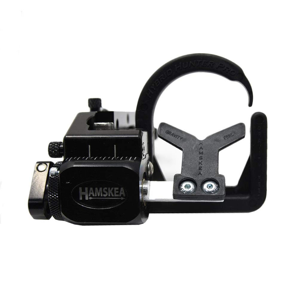 Hamskea Hybrid Hunter Pro left-hand arrow rest all-black finish for stealth aesthetics