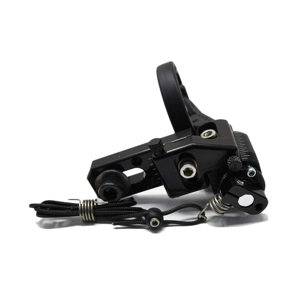 Hamskea Hybrid Hunter Pro left-hand arrow rest mounted on bow showing secure attachment