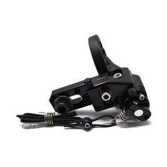Hamskea Hybrid Hunter Pro left-hand arrow rest mounted on bow showing secure attachment
