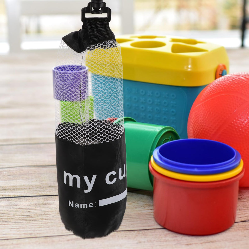 HANABASS bag used in indoor recess with cups neatly stored