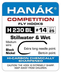 Hanak Competition H 230 BL hook, size 12, barbless, sharp for precise nymph and wet fly ties
