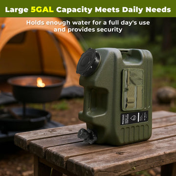 Hanaoyo USB charging-capable water jug for on-the-go power.