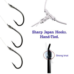 Hand-tied hooks made in the USA